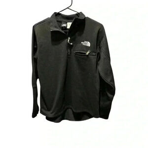 VINTAGE The North Face Ultrawick 1/4 Zip Pullover Top Women’s M Black Wicking